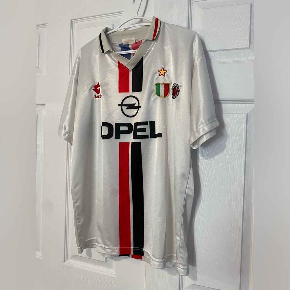 AC Milan 1995/96 Away Soccer Jersey